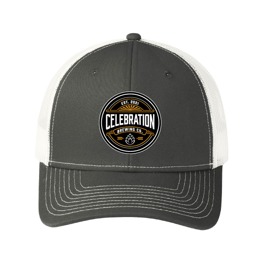 Celebration Brewing Company Round Logo Mesh Cap Charcoal
