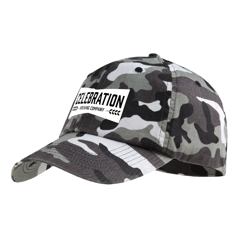 Celebration Brewing Company Wordmark Camo Cap