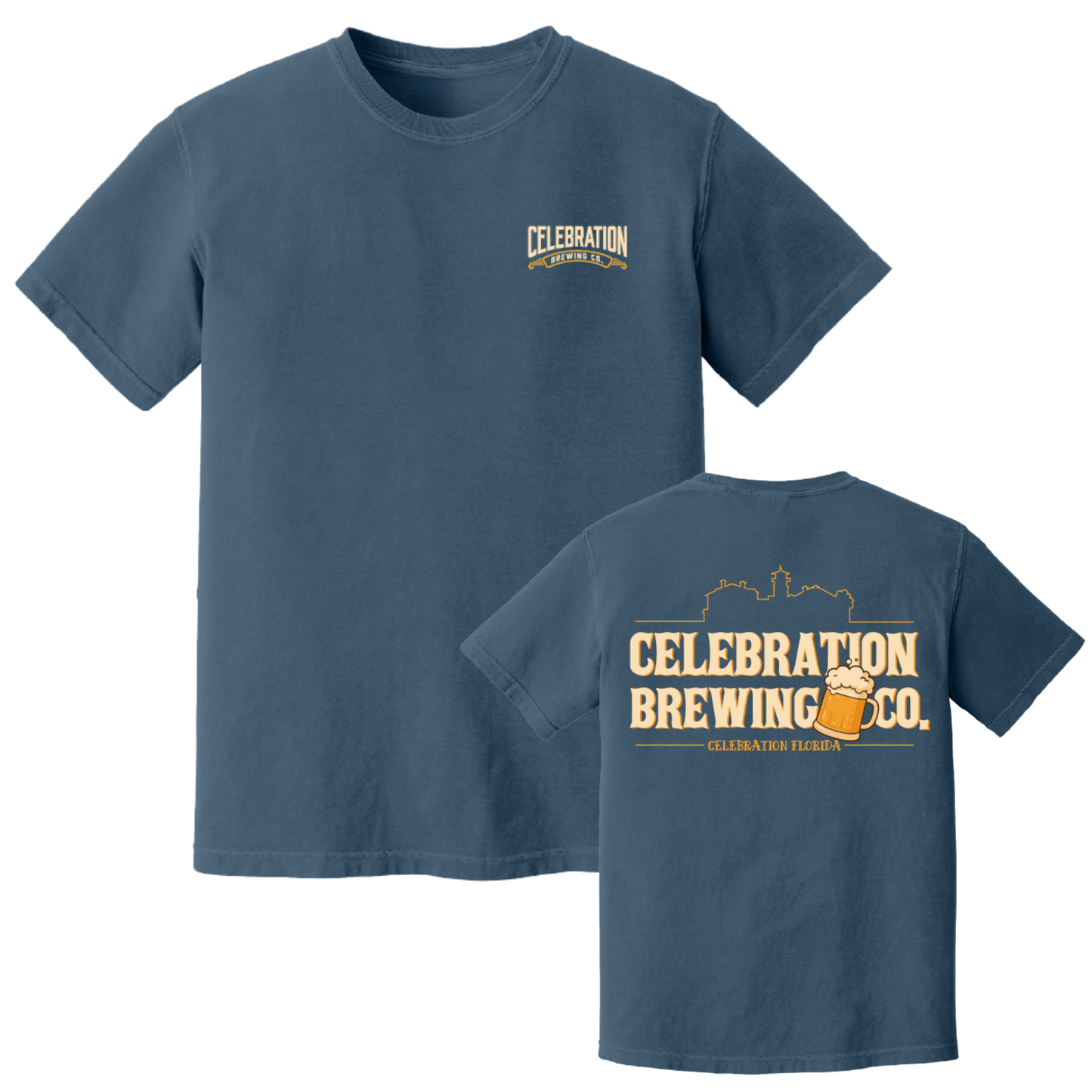Celebration Brewing Company Pint T-Shirt Both