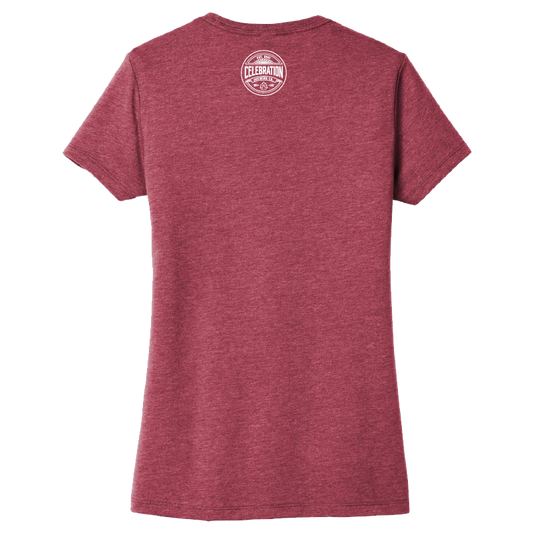 Celebration Brewing Company Womens Wordmark T-Shirt Back