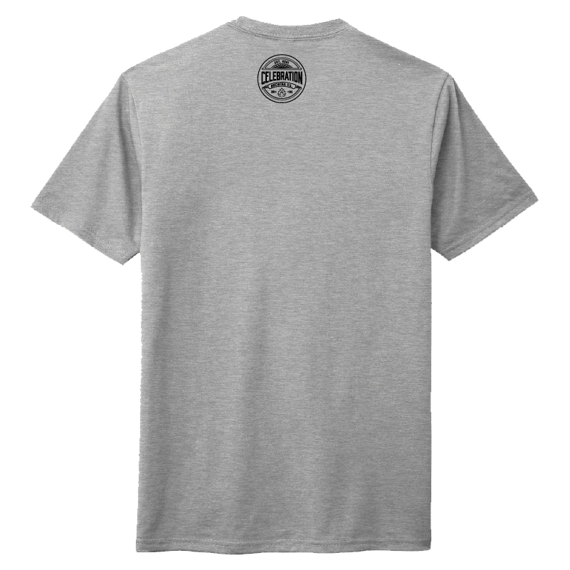 Celebration Brewing Company Wordmark T-Shirt Grey Frost Back