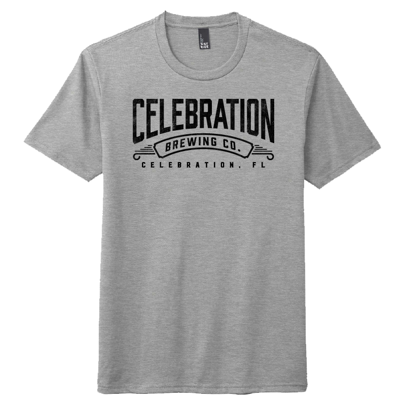 Celebration Brewing Company Wordmark T-Shirt Grey Frost