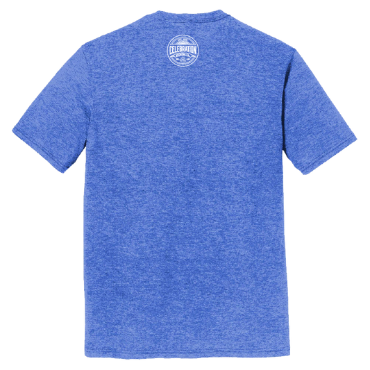 Celebration Brewing Company Wordmark T-Shirt Royal Frost Back