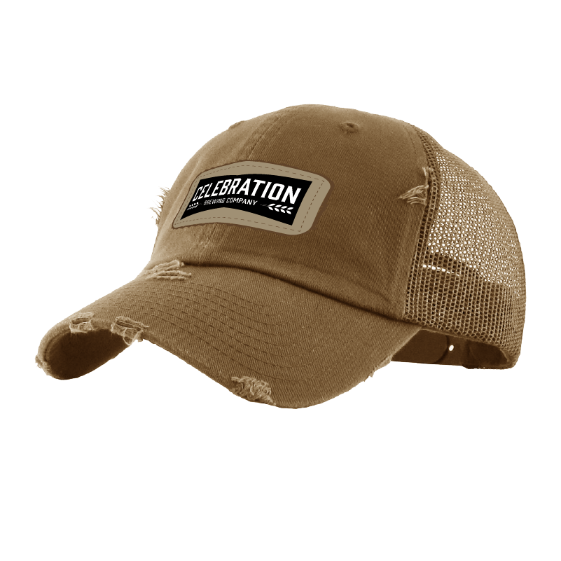 Distressed Banner Patch Mesh Cap