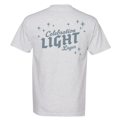 Celebration Brewing Co Celebration Light Lager T-Shirt Ash Grey Back