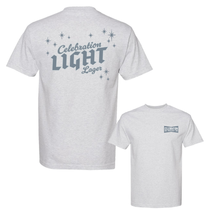 Celebration Brewing Co Celebration Light Lager T-Shirt Ash Grey Double