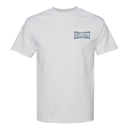 Celebration Brewing Co Celebration Light Lager T-Shirt Ash Grey Front
