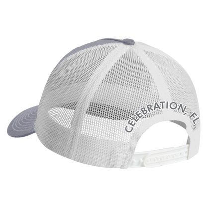 Celebration Brewing Company Round Logo Mesh Cap Light Gray Back
