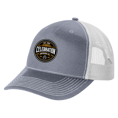 Celebration Brewing Company Round Logo Mesh Cap Light Gray