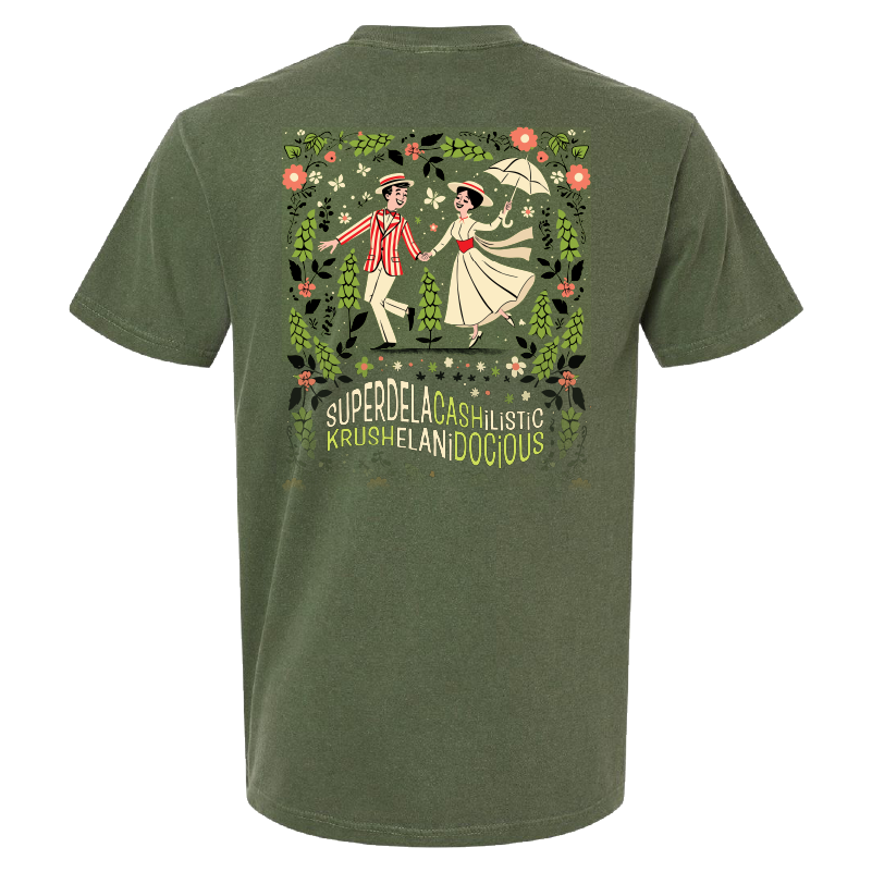 Celebration Brewing Company Superdelacashilistickrushelanidocious T-Shirt
