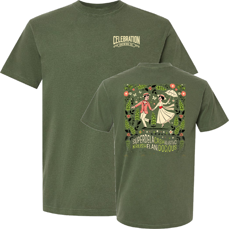 Celebration Brewing Company Superdelacashilistickrushelanidocious T-Shirt