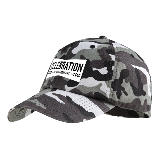 Celebration Brewing Company Wordmark Camo Cap