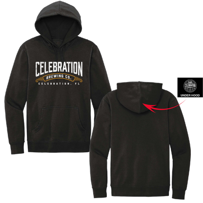 Celebration Brewing Company Wordmark Hoodie Both