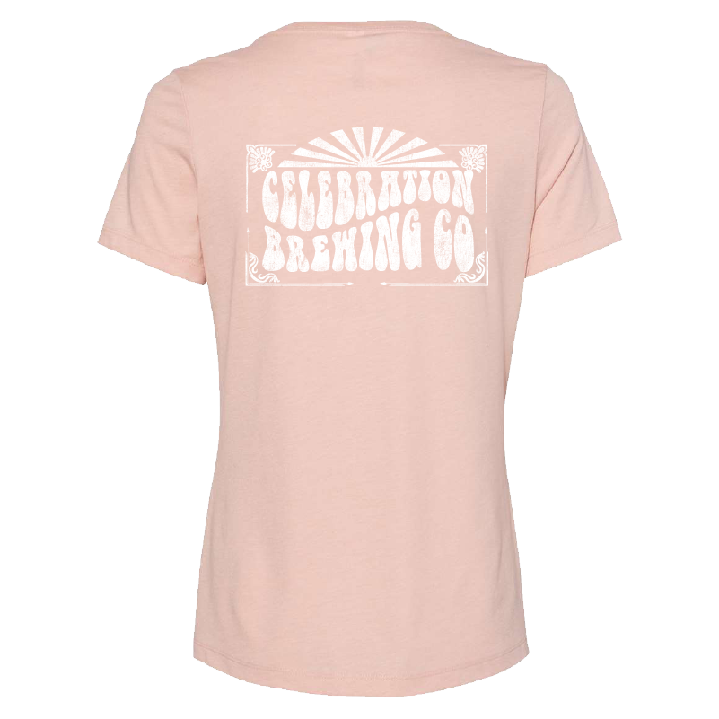 Womens Groovy V-Neck T-Shirt