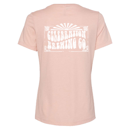 Womens Groovy V-Neck T-Shirt