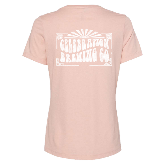 Womens Groovy V-Neck T-Shirt