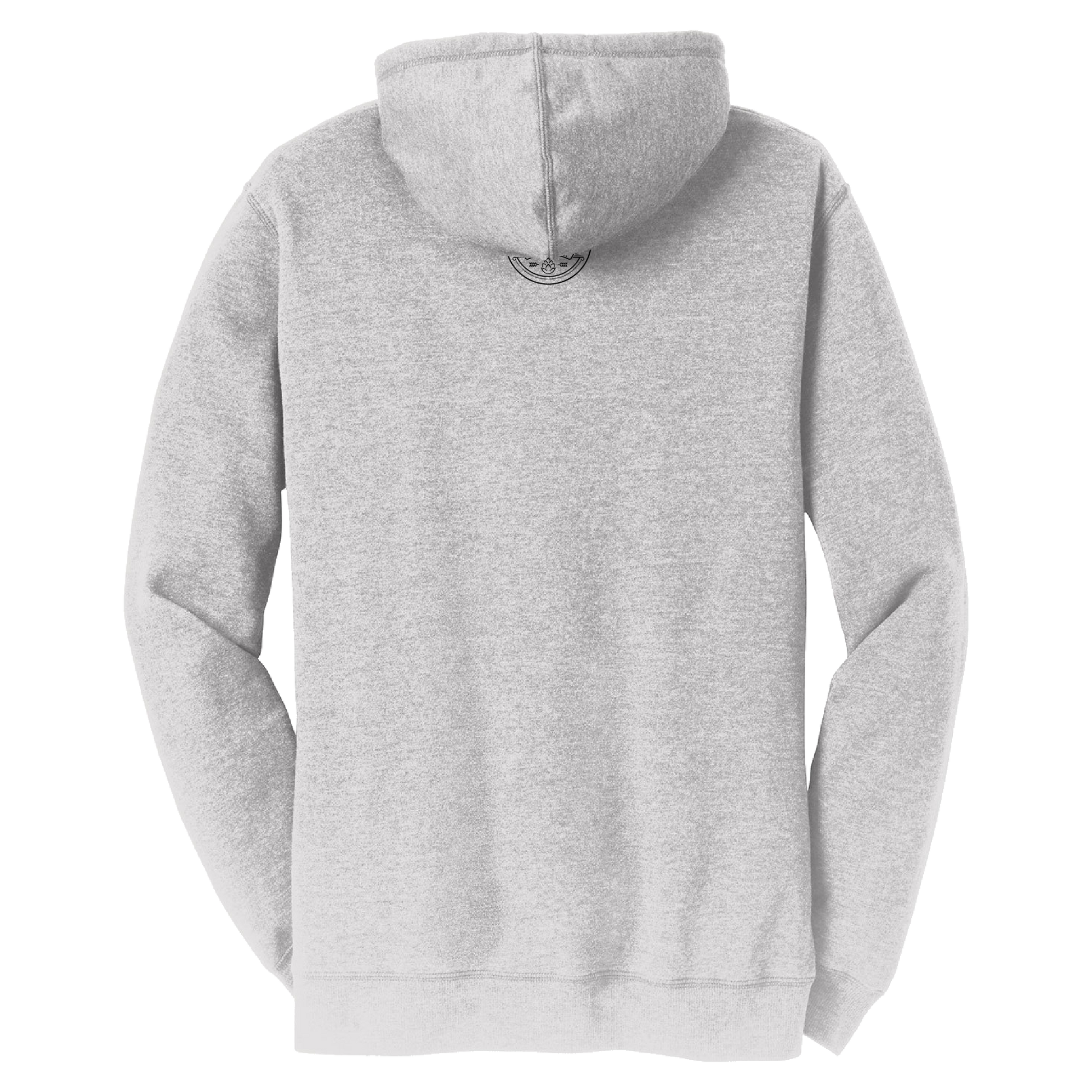 Gray hoodie on a white background