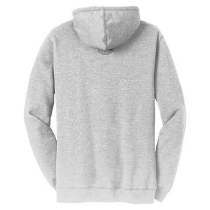 Gray hoodie on a white background