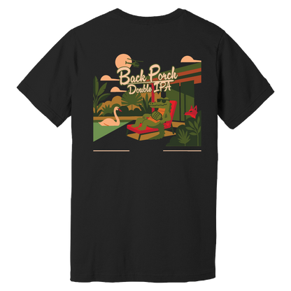 Celebration Brewing Company Back Porch T-Shirt Back Black
