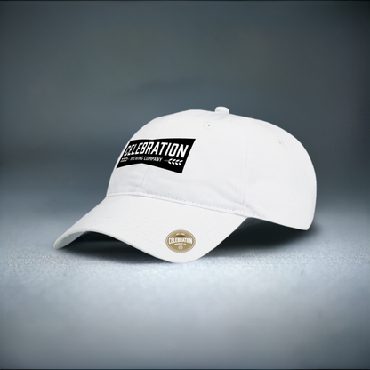 Dual Logo White Cotton Cap