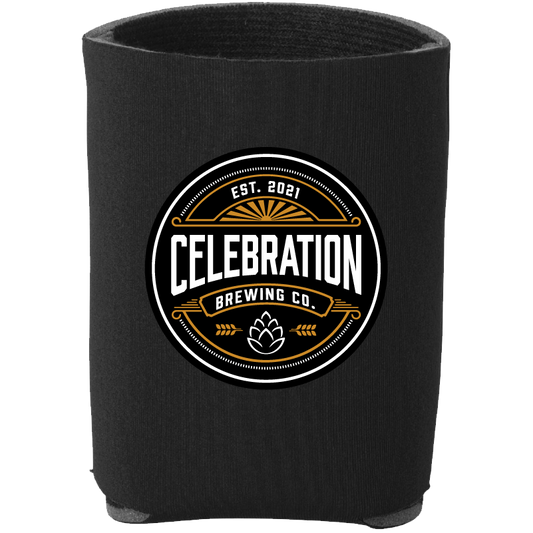 Celebration Brewing Company Round Logo Koozie