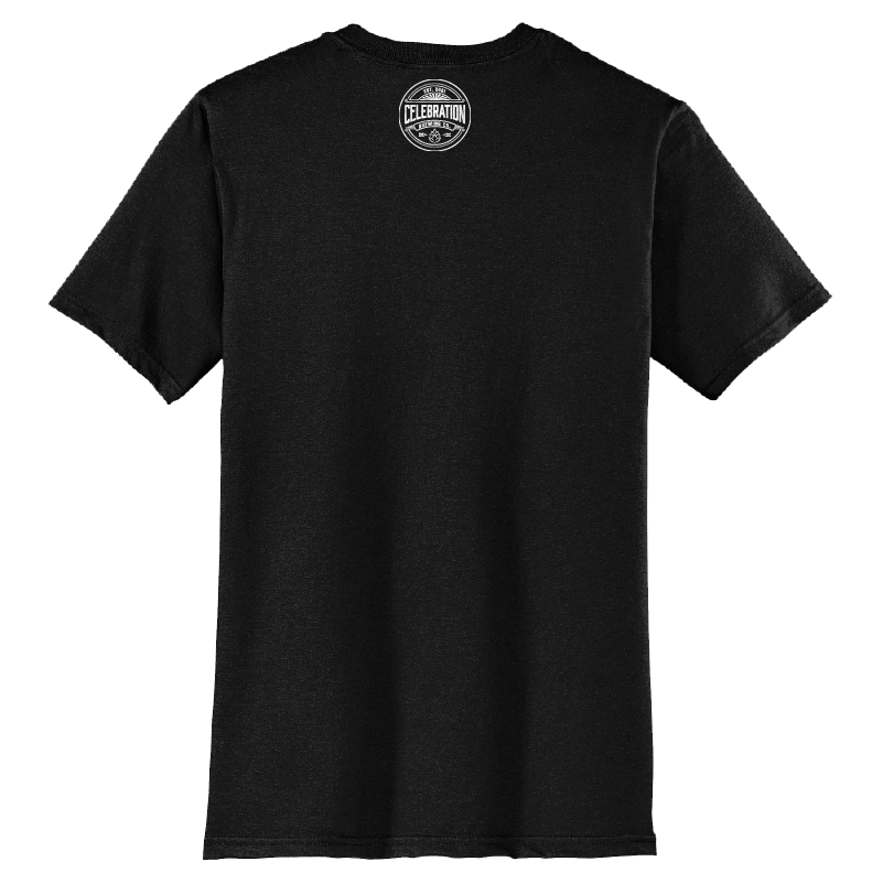 Celebration Brewing Company Wordmark T-Shirt Black Back