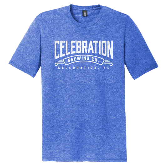 Celebration Brewing Company Wordmark T-Shirt Royal Frost